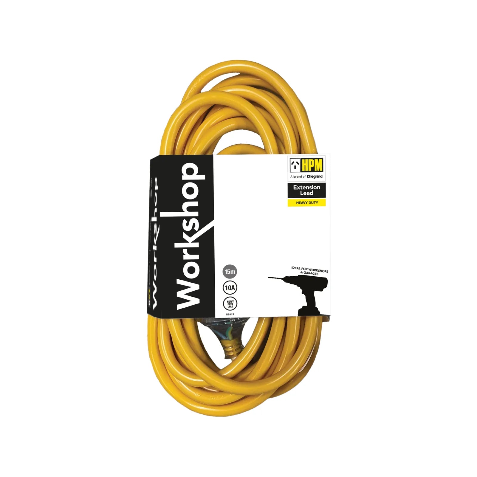 HPM 15m 10A 3 Core 1.0mm2 Workshop Extension Lead