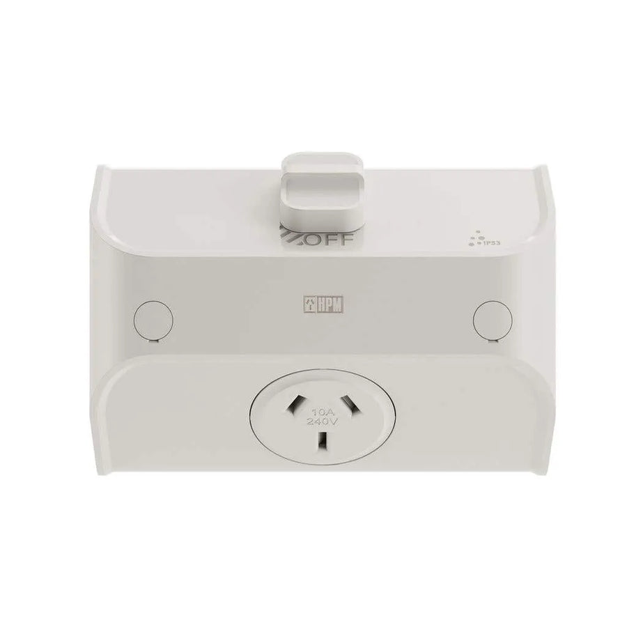 HPM Aqua Life Single Powerpoint 10A IP53 Surface Mount