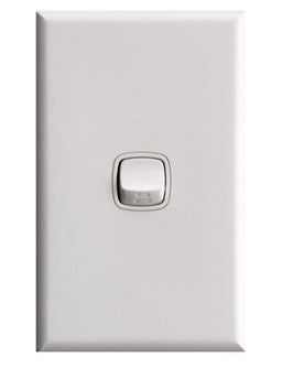 HPM Excel 10A 240V Switch 1 Gang with Coverplate White