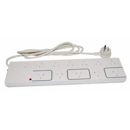 HPM General Purpose 12 Outlet Surge Protected Powerboard White