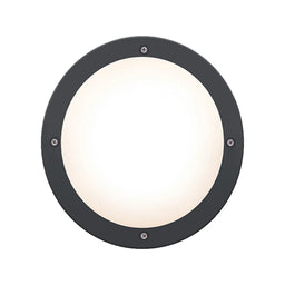 HPM Oroya 16W LED Cool White Bunker Light Black
