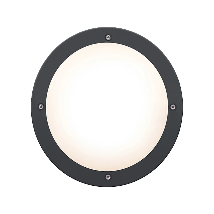 HPM Oroya 16W LED Cool White Bunker Light Black