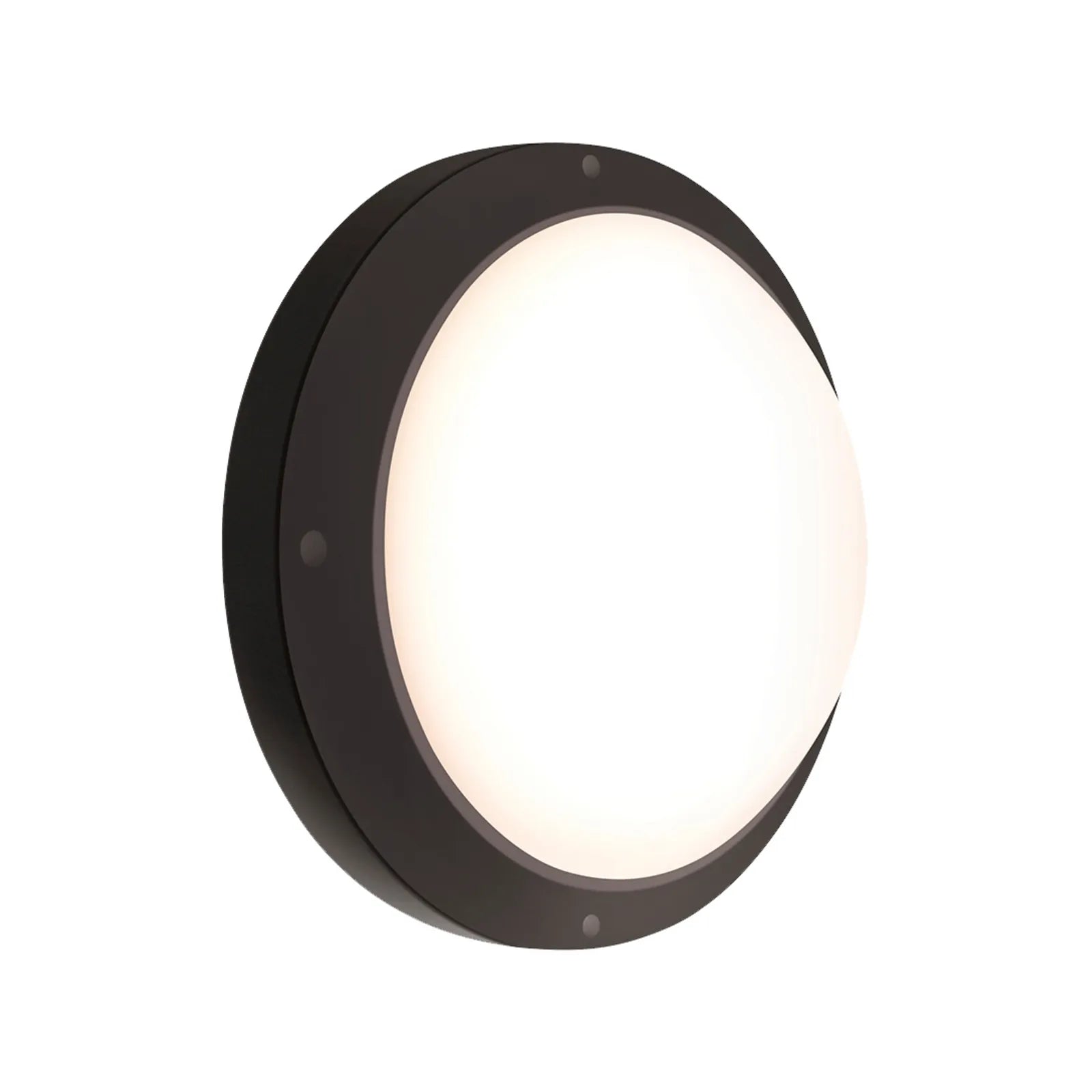 HPM Oroya 16W LED Cool White Bunker Light Black