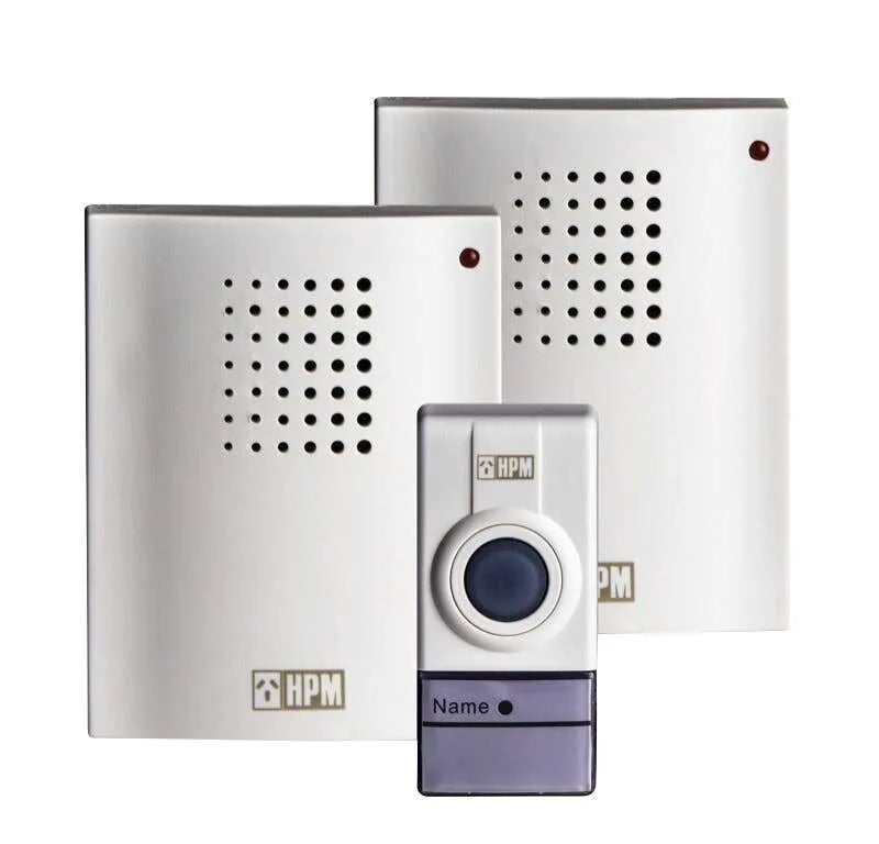 HPM Wireless Door Chime with 2 Receivers