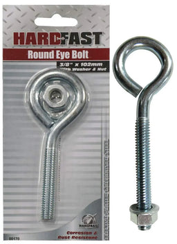 Hardfast Round Eye Bolt Electro Plated Galvanised 1/2" x 305mm