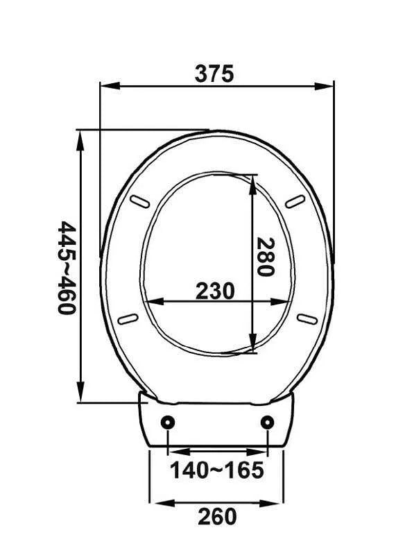 Haron Carnival Toilet Seat White