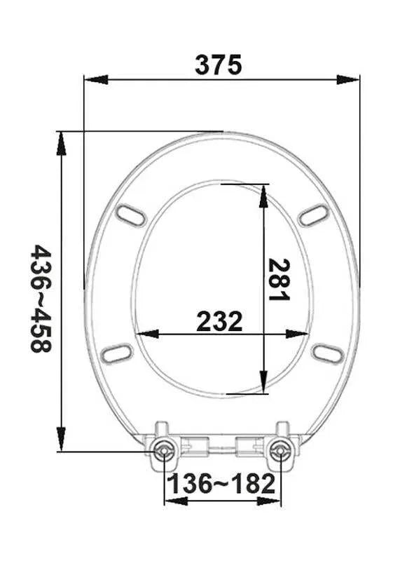 Haron Montesa Toilet Seat White