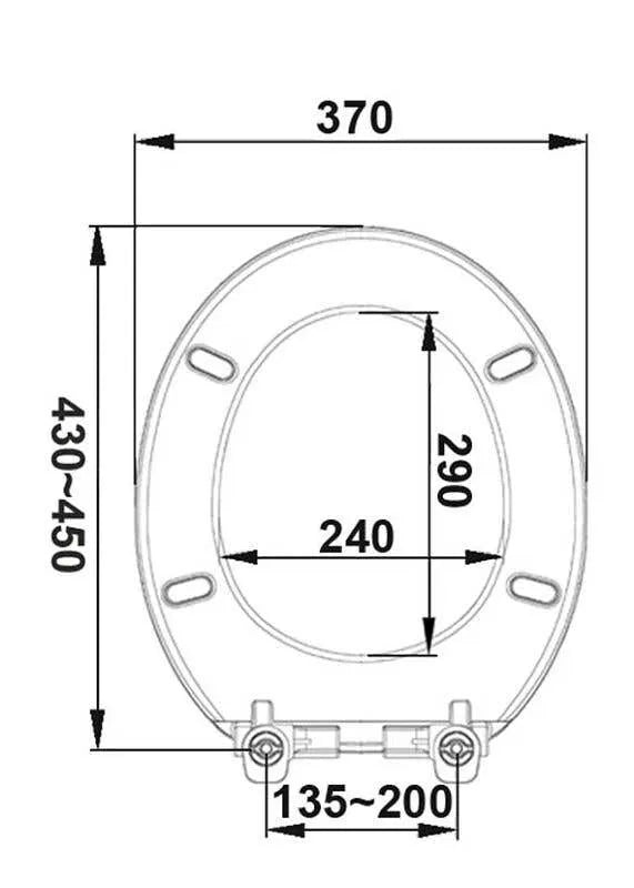 Haron Yandina Toilet Seat White