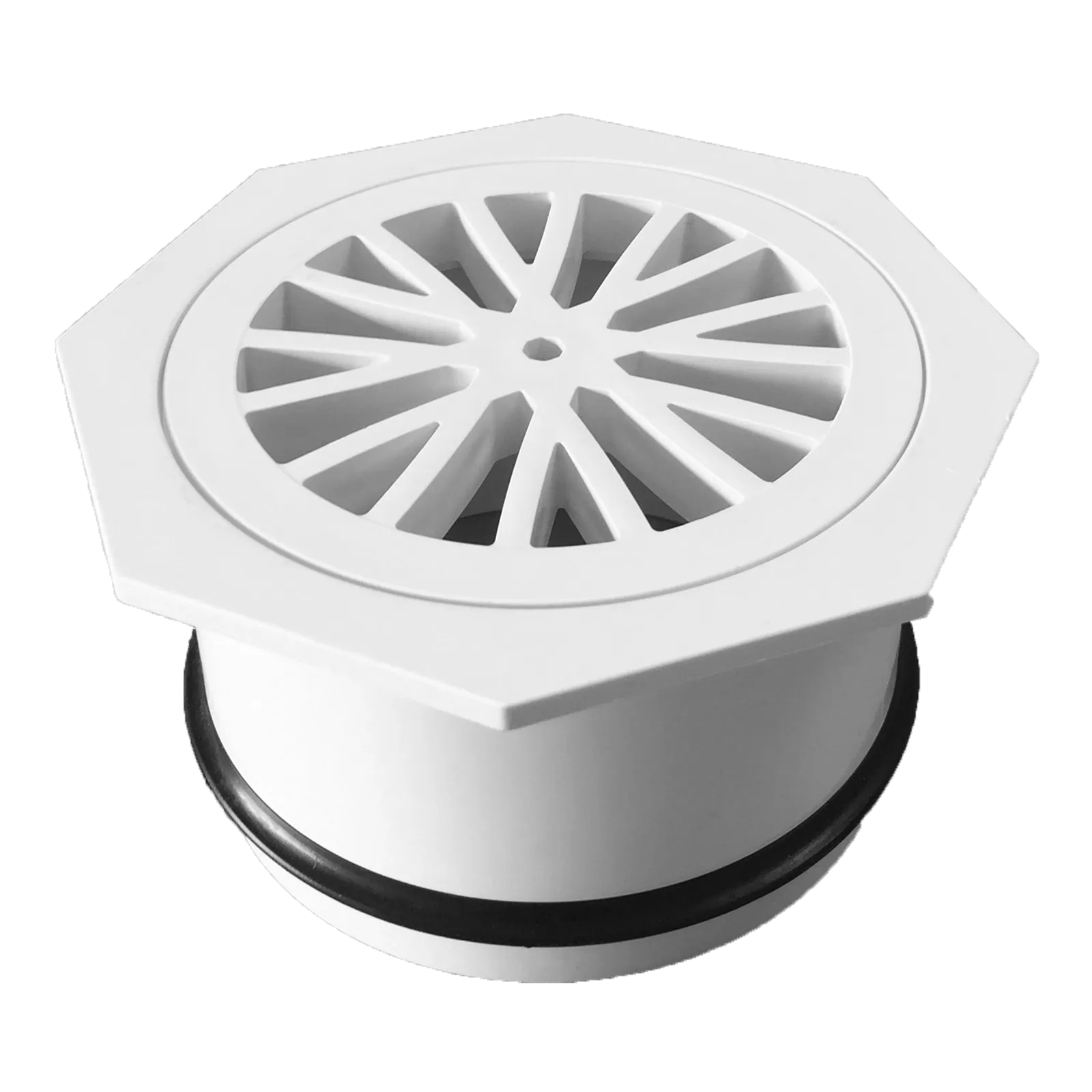 Holman DWV PVC Octagonal Floor Grate 100mm
