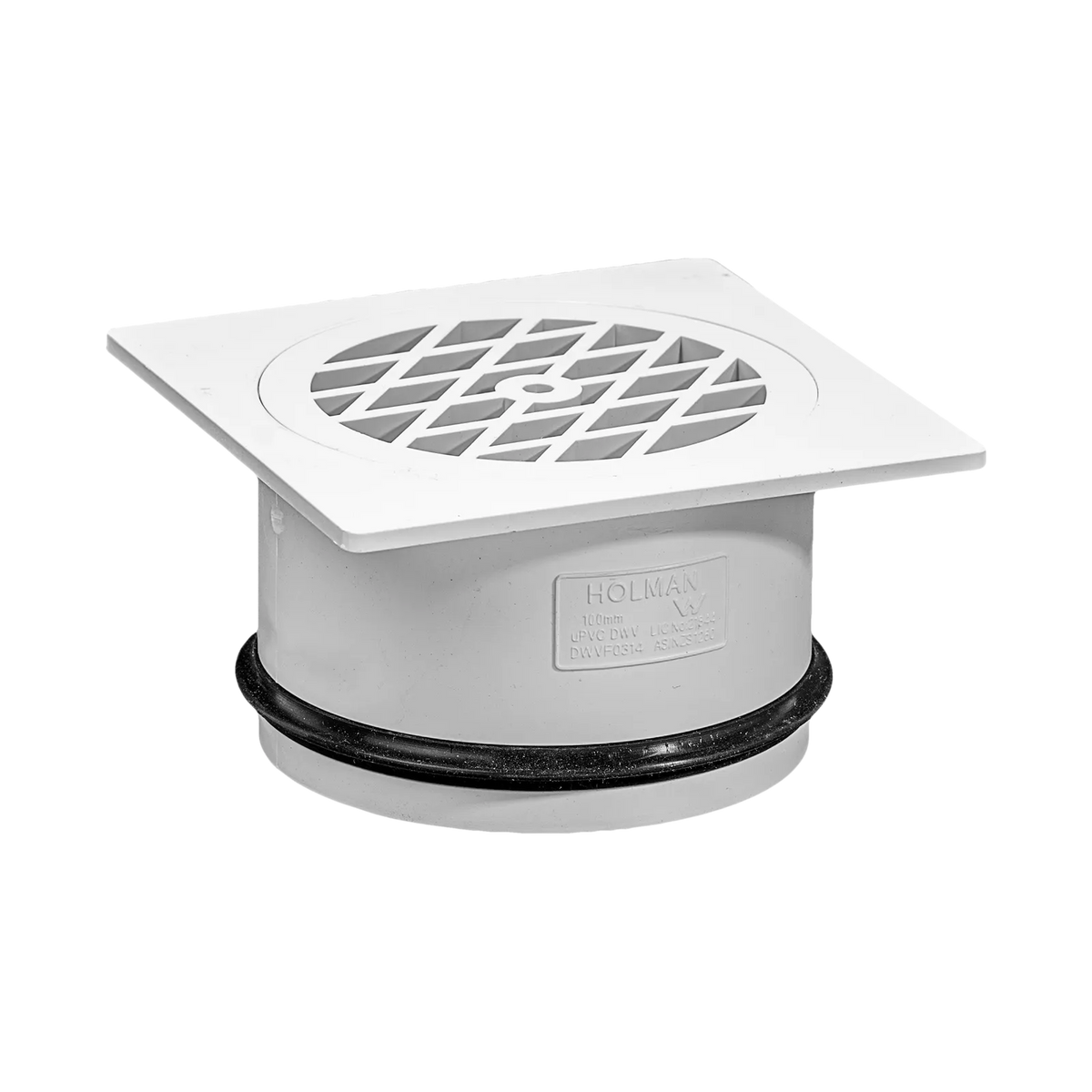 Holman DWV PVC Square Floor Grate 100mm
