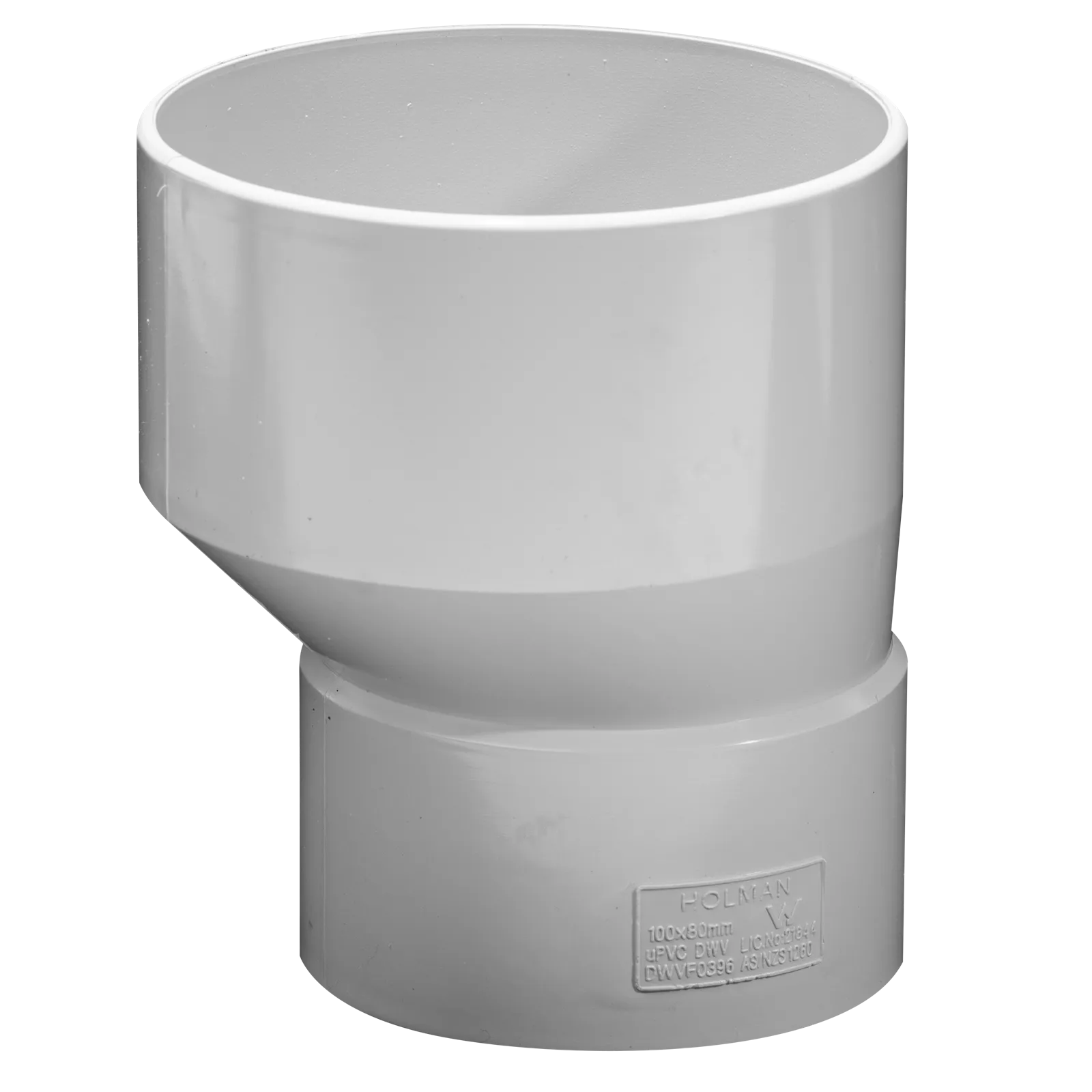 Holman PVC DWV Level Invert Taper 100 x 80mm
