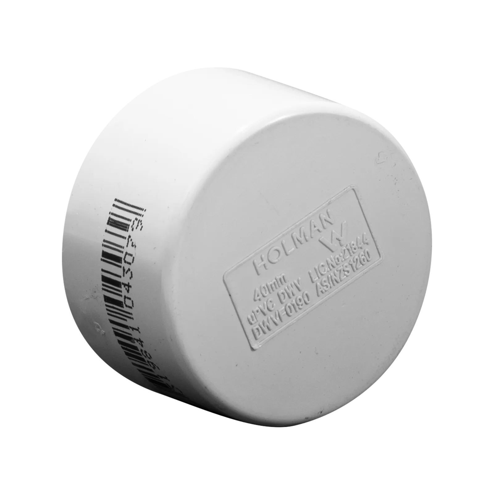 Holman PVC DWV Push On Cap 40mm