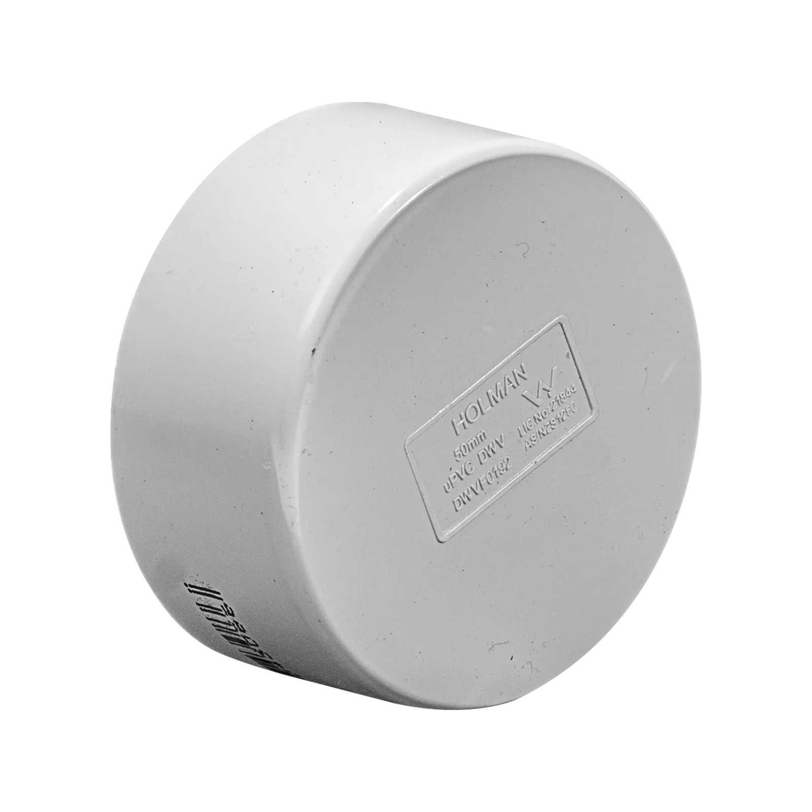 Holman PVC DWV Push On Cap 50mm