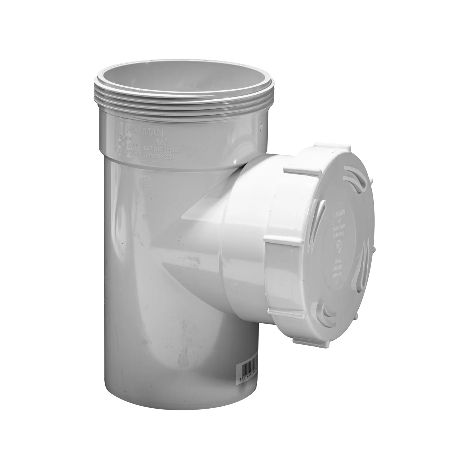 Holman PVC DWV Test Opening M&F 100mm