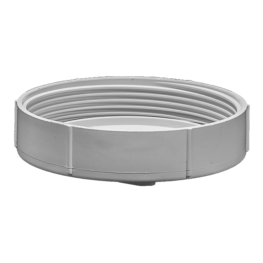Holman PVC DWV Threaded Access Cap White 100mm
