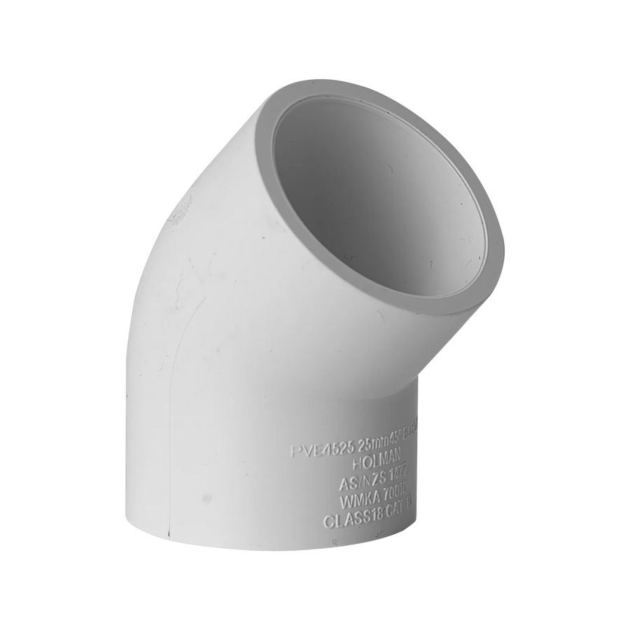 Holman PVC Pressure 45 Degree Elbow 25mm
