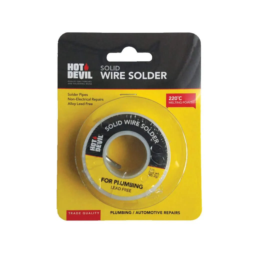 Hot Devil Solid Wire Solder Plumbing & Auto