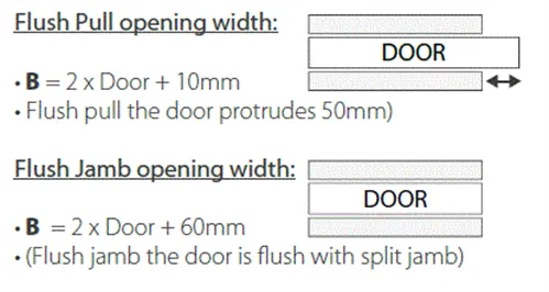Hume Cavity Unit Evolution Flush Pull 2340 x 770 x 90mm
