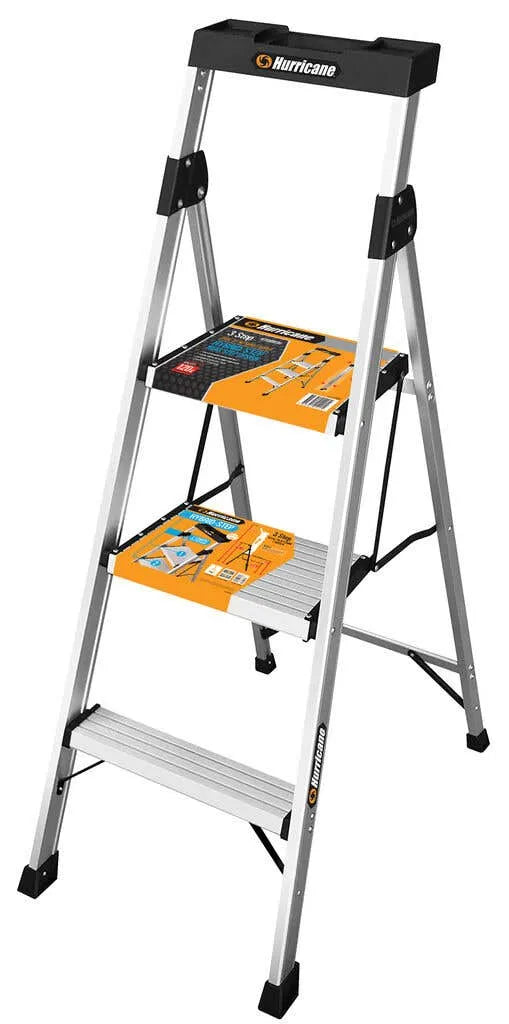 Hurricane 3 Step Dual Platform Ladder 120kg