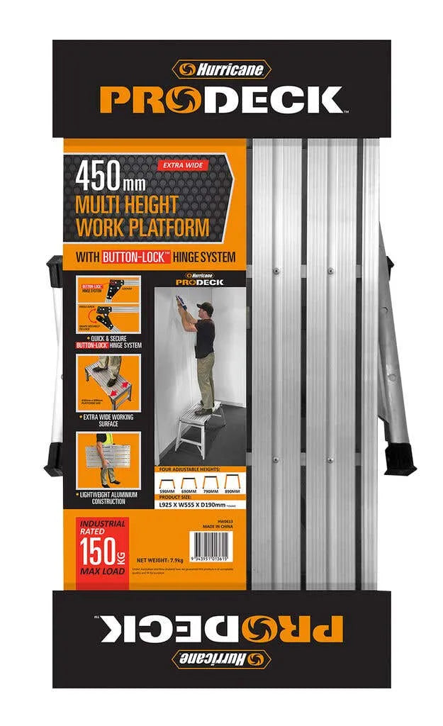 Hurricane Multi Height Work Platform Industrial 150kg