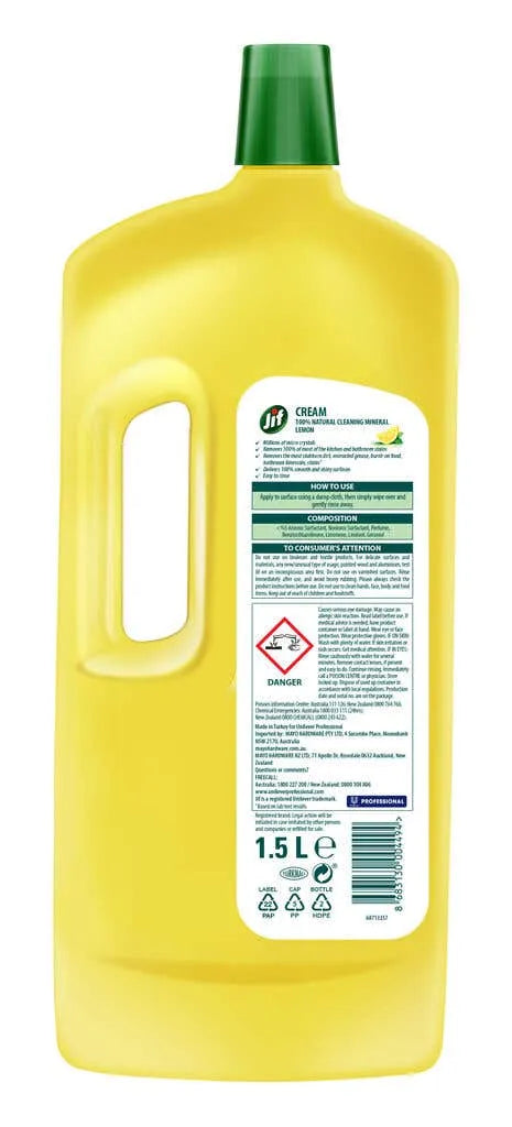 Jif All-Purpose Cream Cleaner Lemon 1.5L