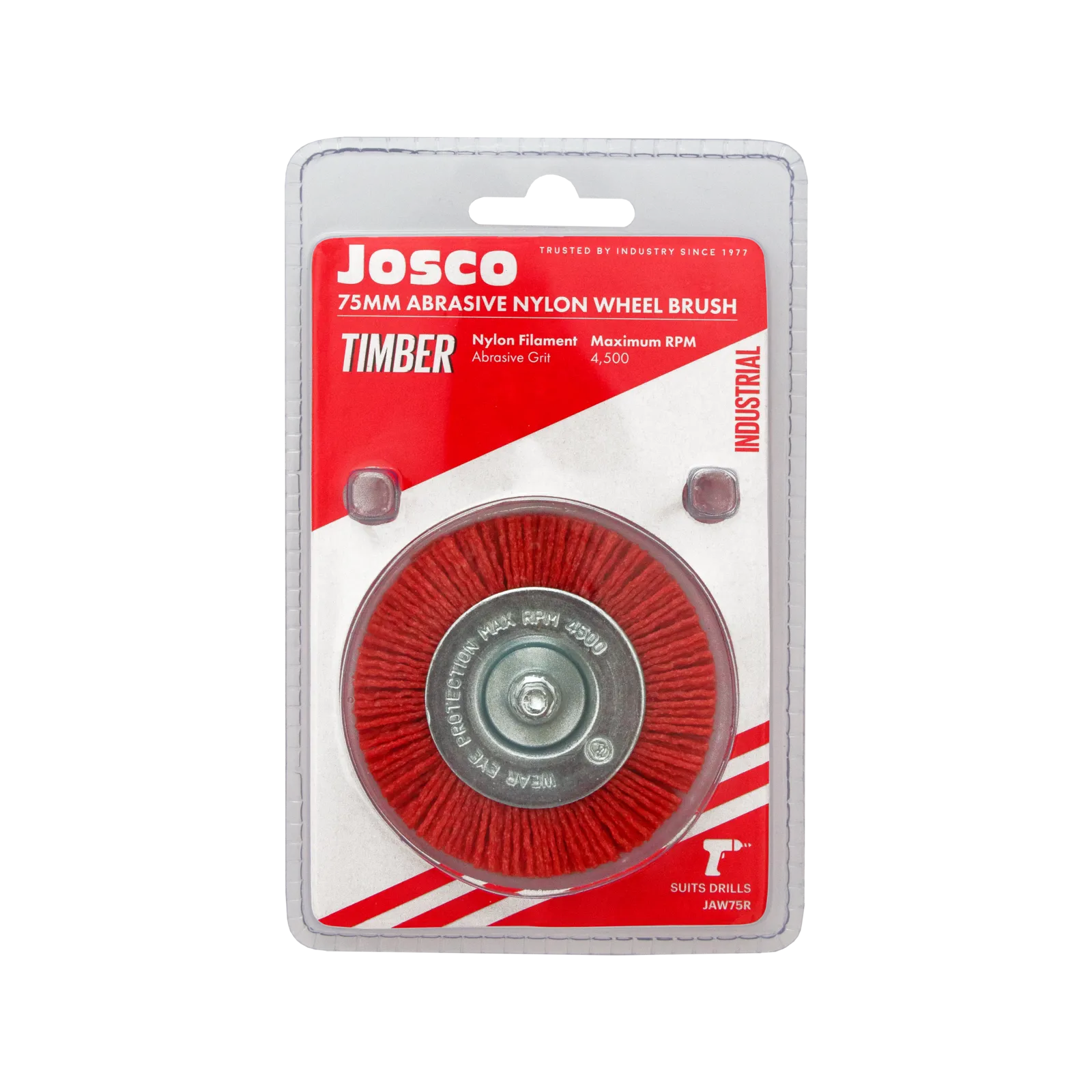 Josco Abrasive Nylon Brush Wheel 75mm