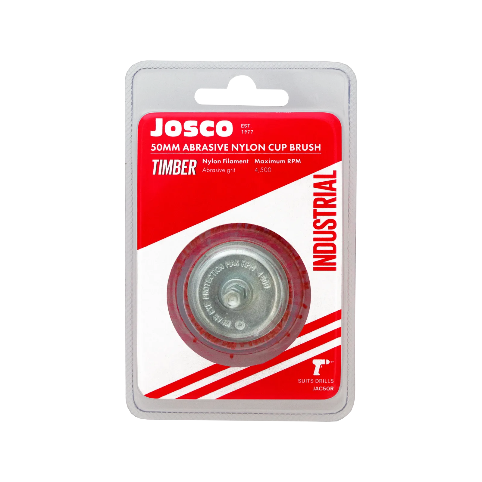 Josco Abrasive Nylon Cup Brush 50mm