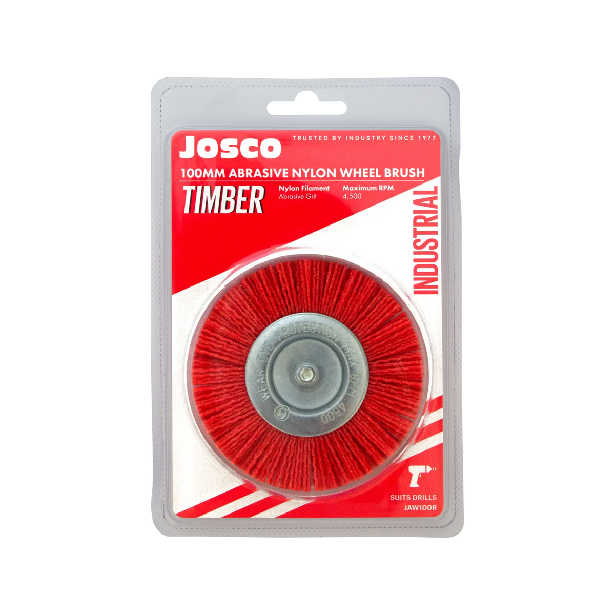 Josco Brush Wheel Nylon 100mm