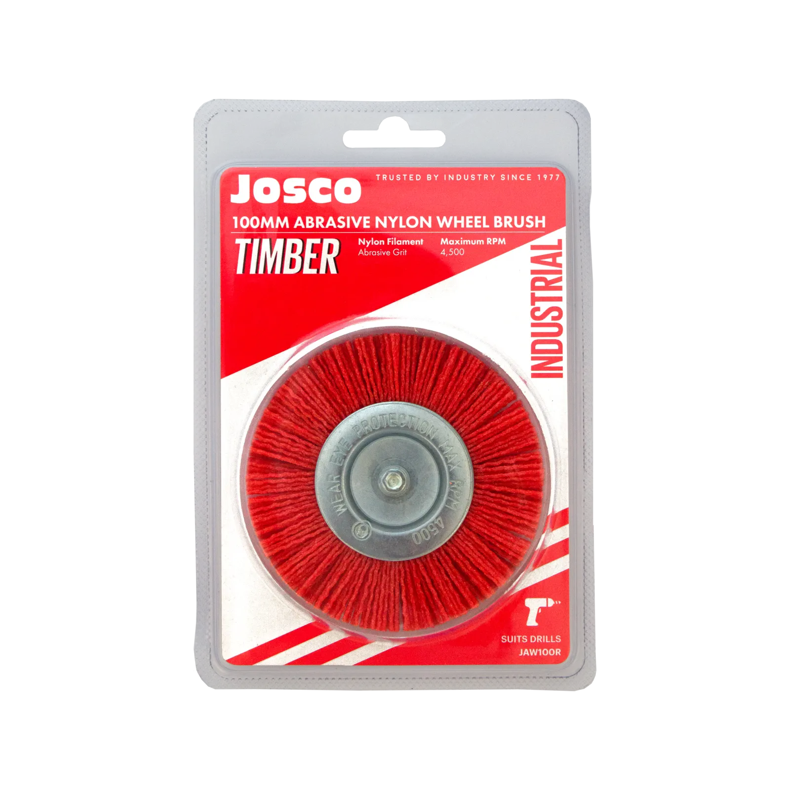 Josco Brush Wheel Nylon 100mm