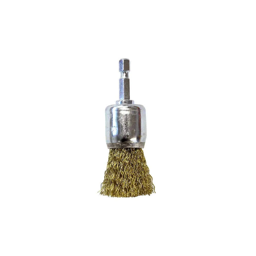 Josco Cup Brush Spindle Crimped 25mm