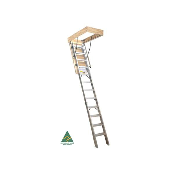 Attic Ladder Aluminium Deluxe 530 x 2200 - 2700mm