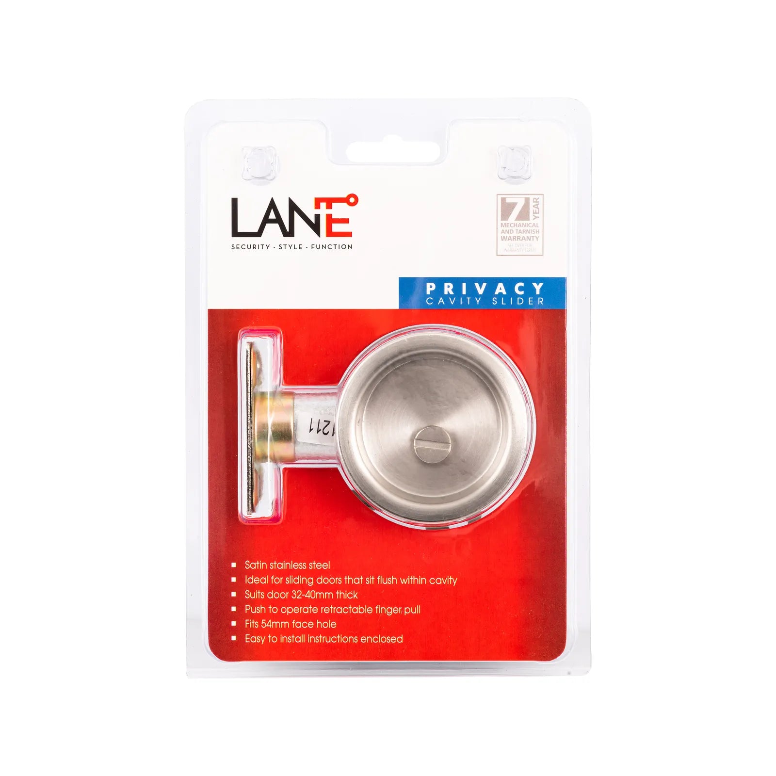 Lane Upgrade Cavity Slider Privacy Satin Stainless Steel