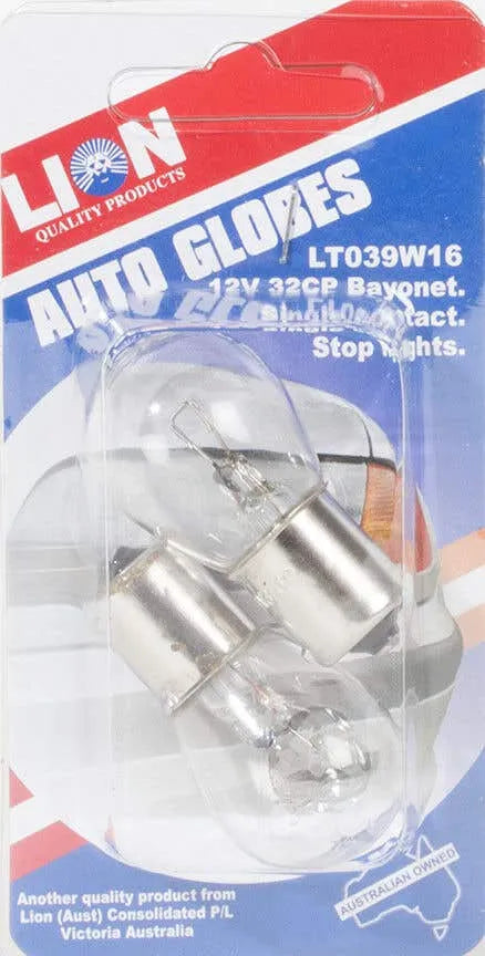 Lion 12V Stop Light Auto Globes - 2 Piece