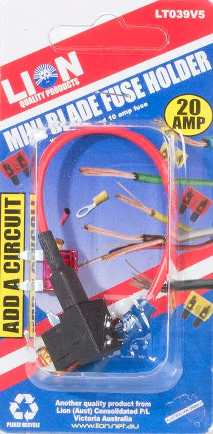 Lion 20A Mini Blade Fuse Holder