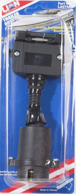 Lion 7 Pin Round to 7 Pin Flat Trailer Adaptor