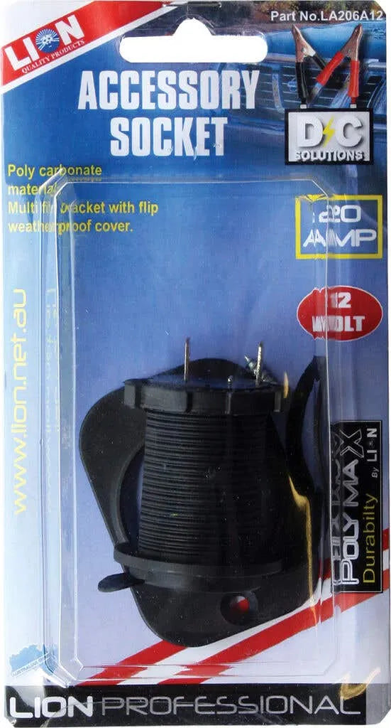 Lion Accessory Socket Interior Mount 12V 20A