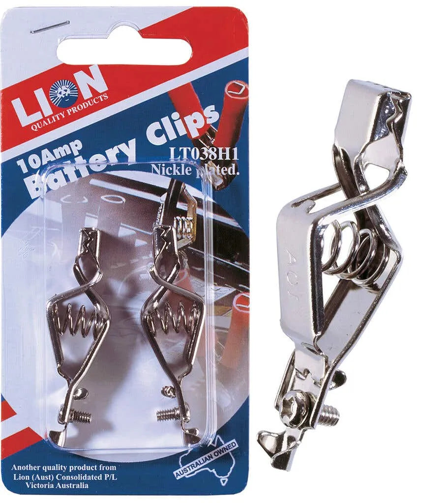 Lion Battery Clips 10A - 2 Piece