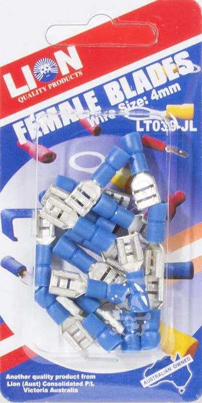 Lion Female Blade Terminals 4mm