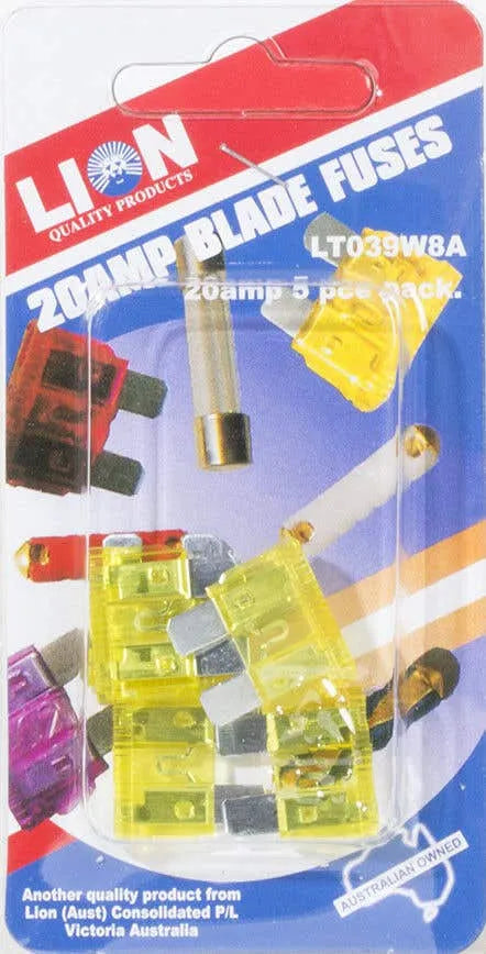 Lion Fuse Pack 20Amp - 5 Piece
