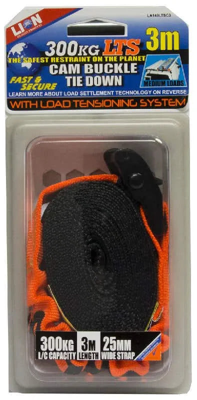 Lion LTS Cam Tie Down 25mm x 3m