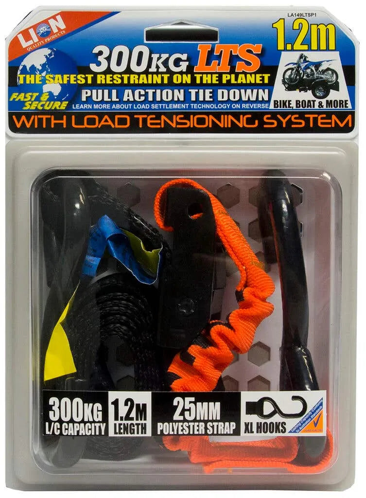 Lion LTS Pull Tie Down 25mm x 1.2m