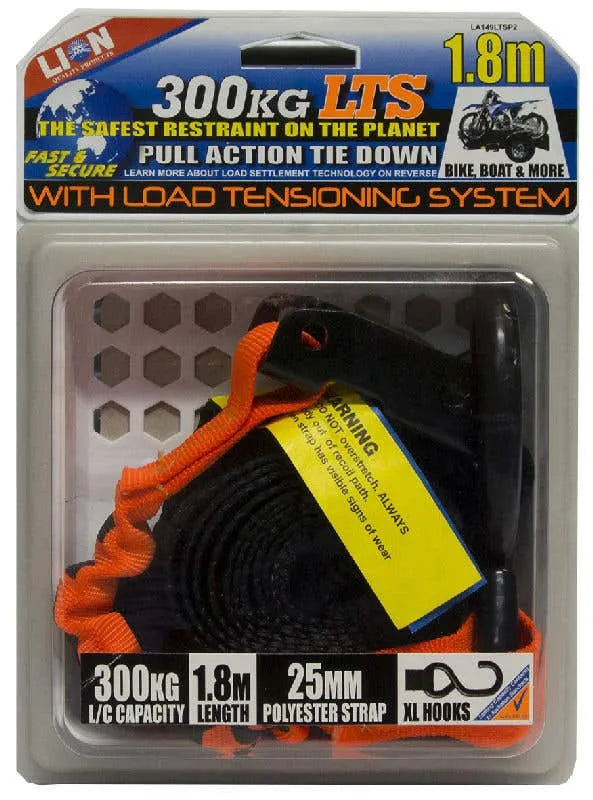 Lion LTS Pull Tie Down 25mm x 1.8m