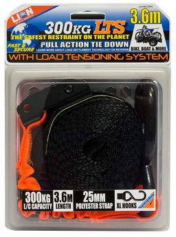 Lion LTS Pull Tie Down 25mm x 3.6m