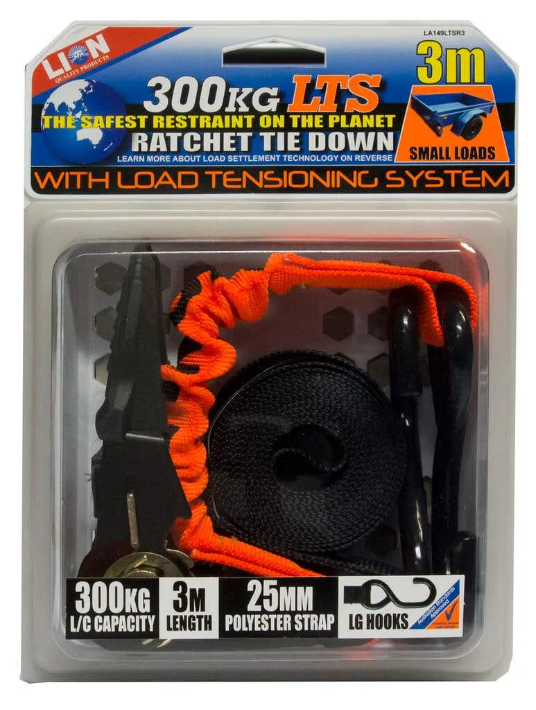 Lion LTS Ratchet Tie Down 25mm x 3m