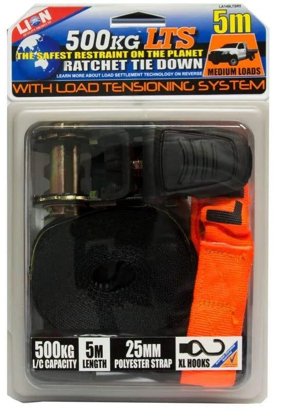 Lion LTS Ratchet Tie Down 25mm x 5m