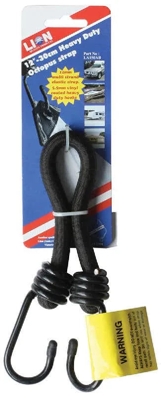 Lion Octopus Strap Black 12 x 300mm