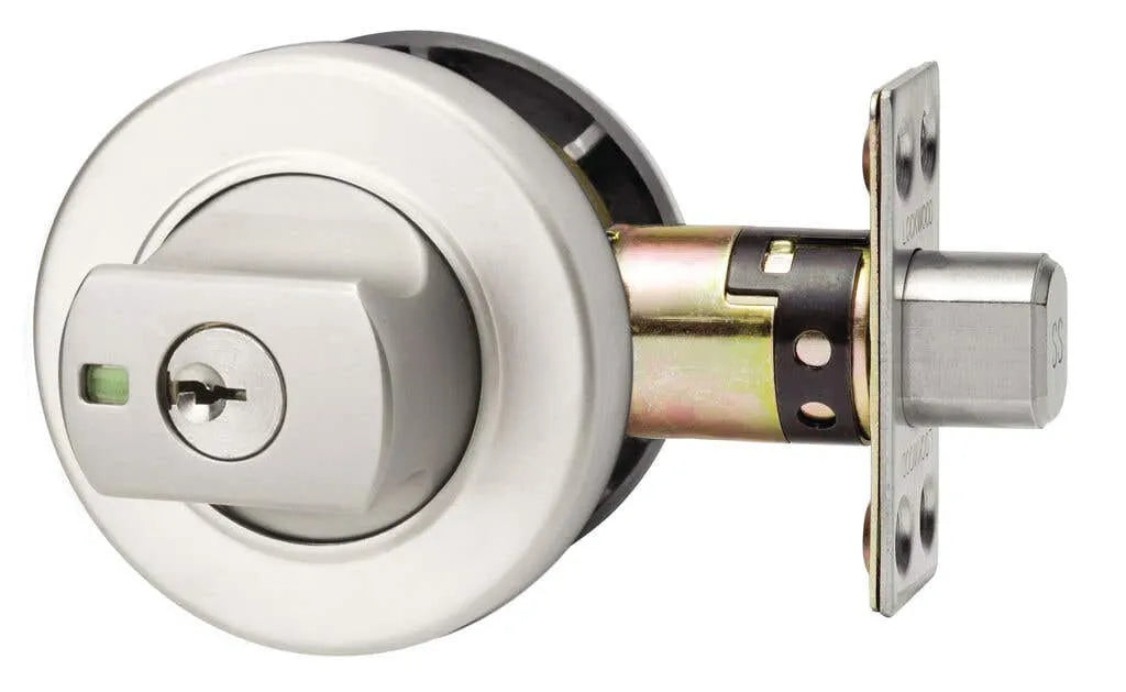 Lockwood Paradigm 005 Double Cylinder Deadbolt Round Satin Chrome Pearl