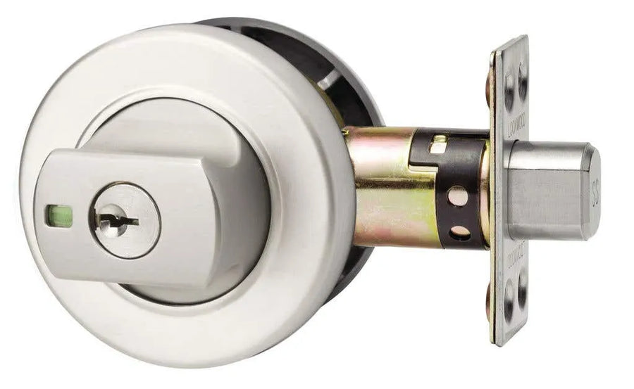 Lockwood Paradigm 005 Double Cylinder Deadbolt Round Satin Chrome Pearl