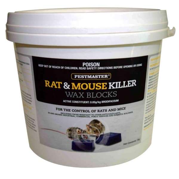 Pestmaster Rat & Mouse Killer Wax Blocks 1kg