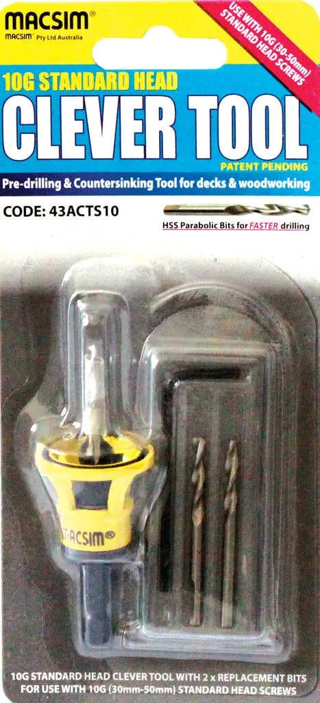 Macsim Clever Tool Standard Head Pre-Drill 10g 30-50mm